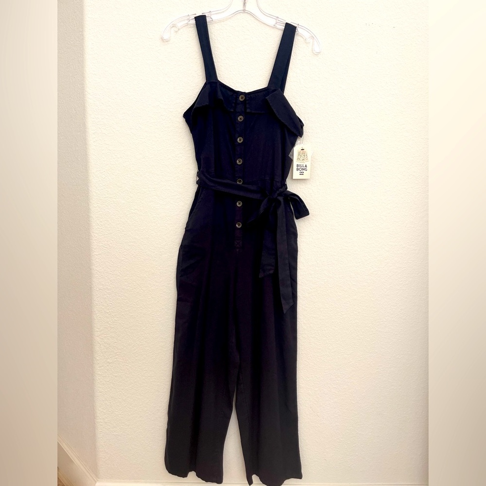 Billabong Sandy Toes Jumpsuit XS Black - Picture 2 of 9